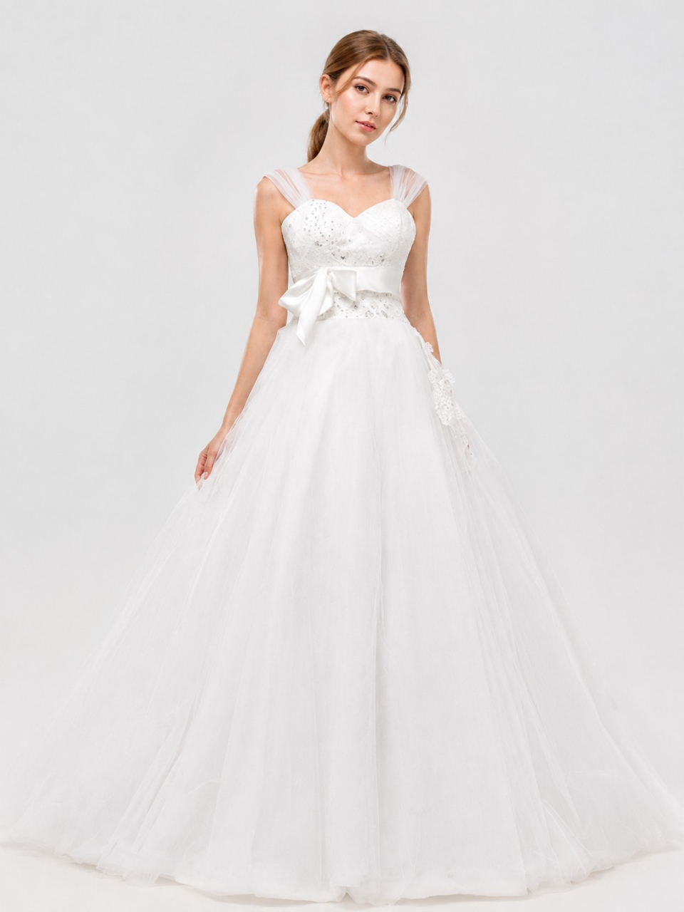 corseted wedding dress