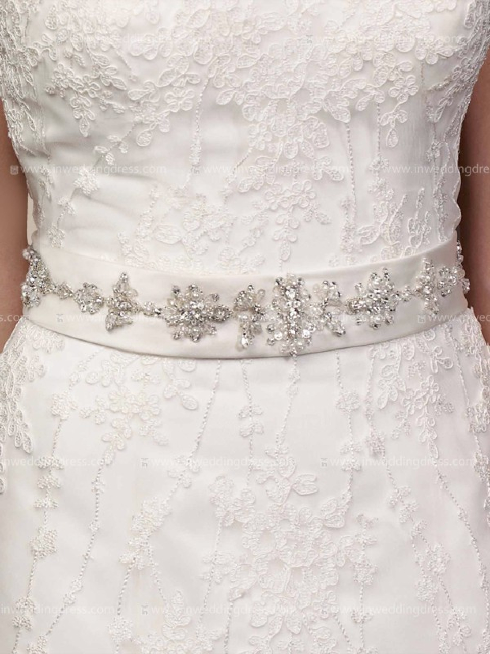 custom beaded wedding sash
