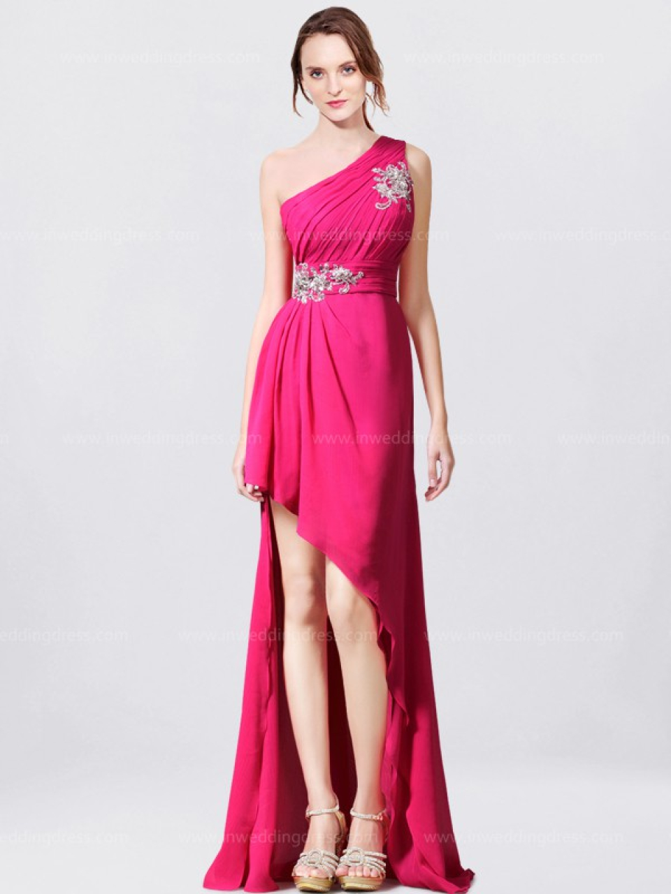 cute prom dress_Fuchsia