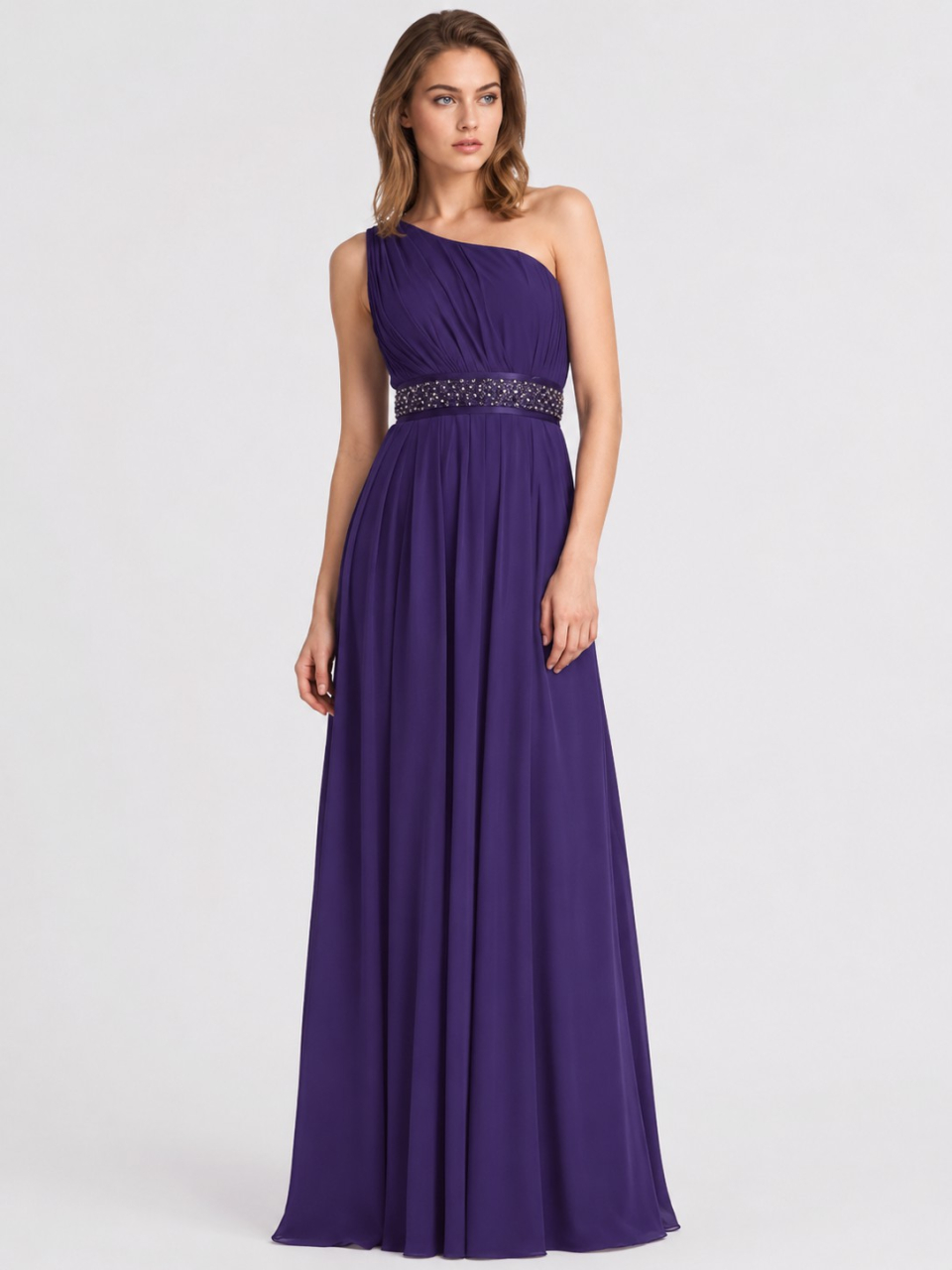 unusual bridesmaid dress_Eggplant