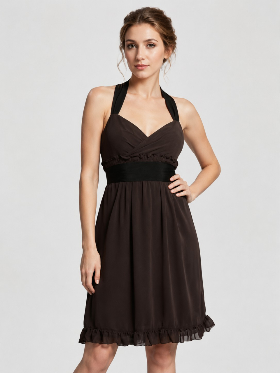Remise demoiselle d'honneur_Espresso / Black