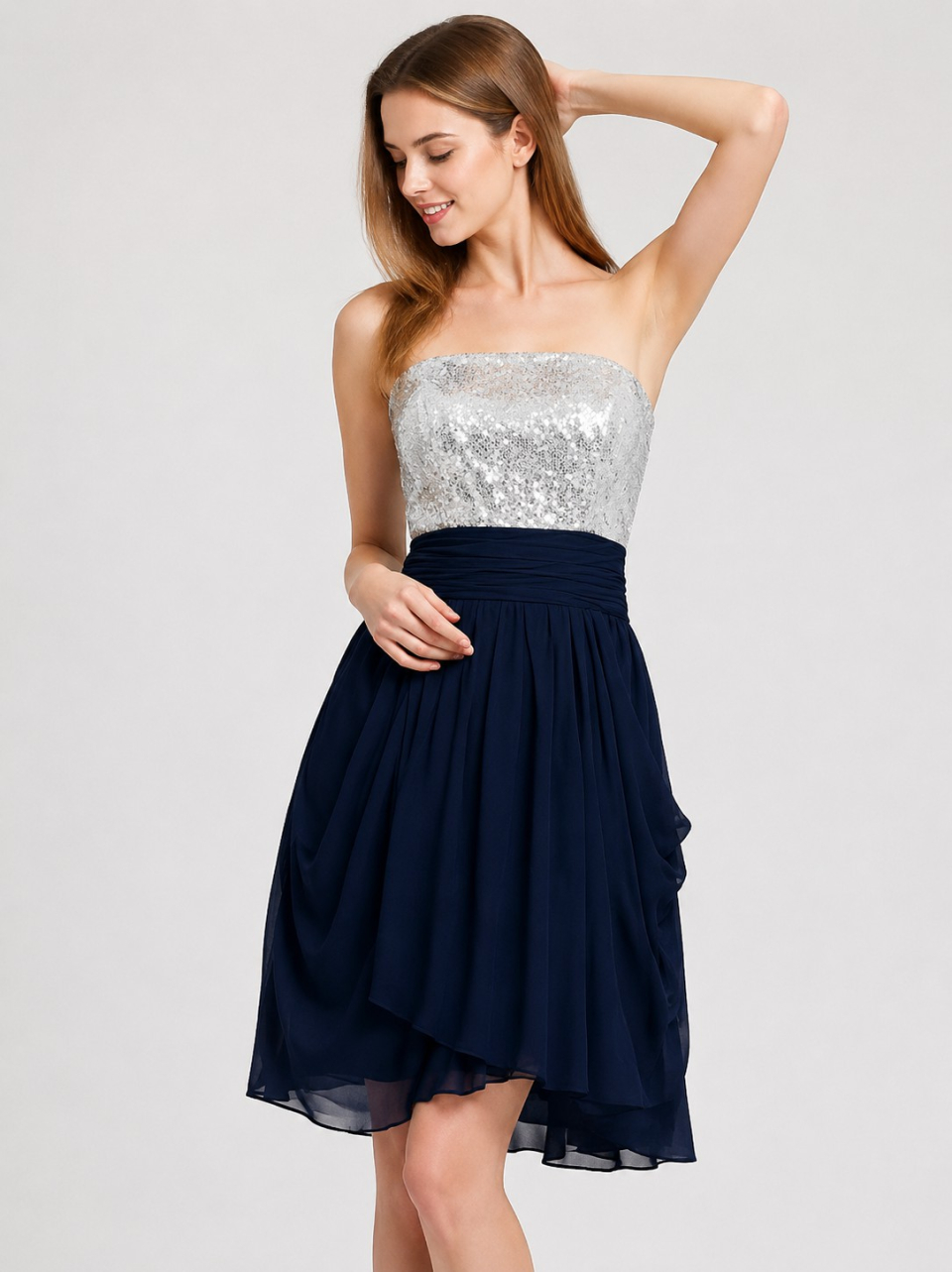 robe de plage de noce_Navy