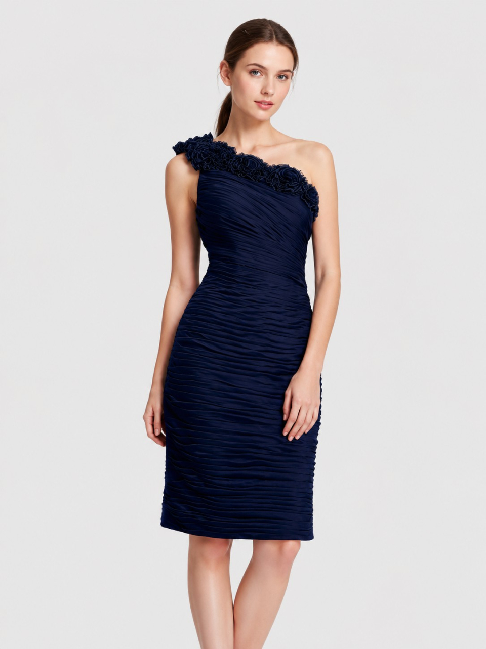 robes de demoiselle d'honneur courte_Navy