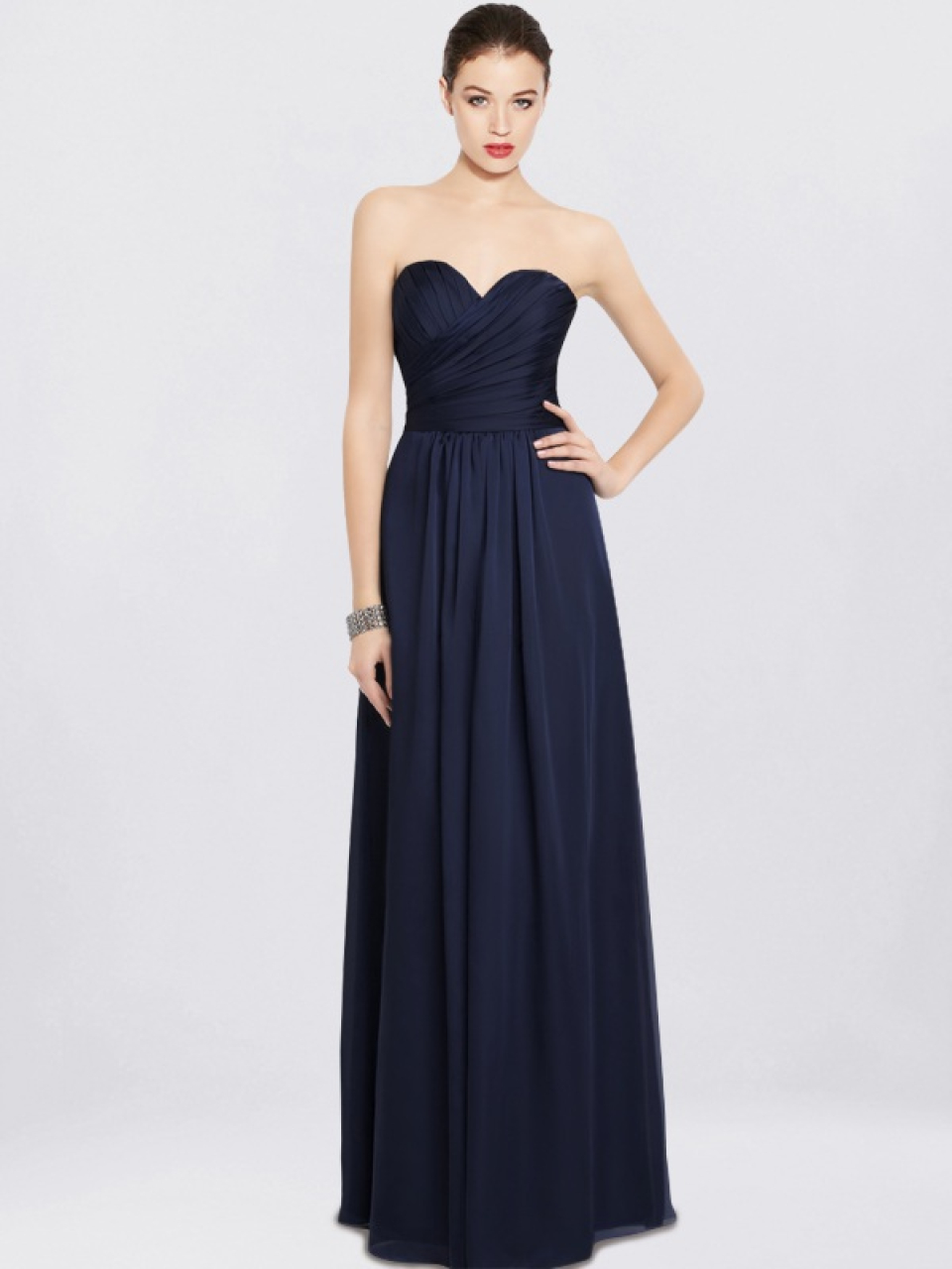 moderne Brautjungfer Kleider_Navy