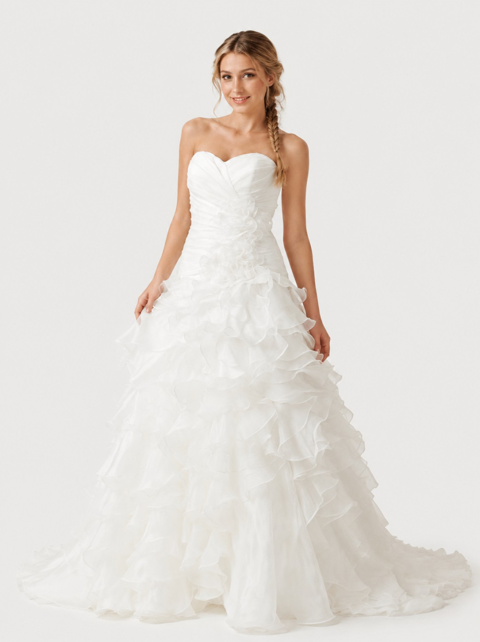 Drop-Taille Brautkleider
