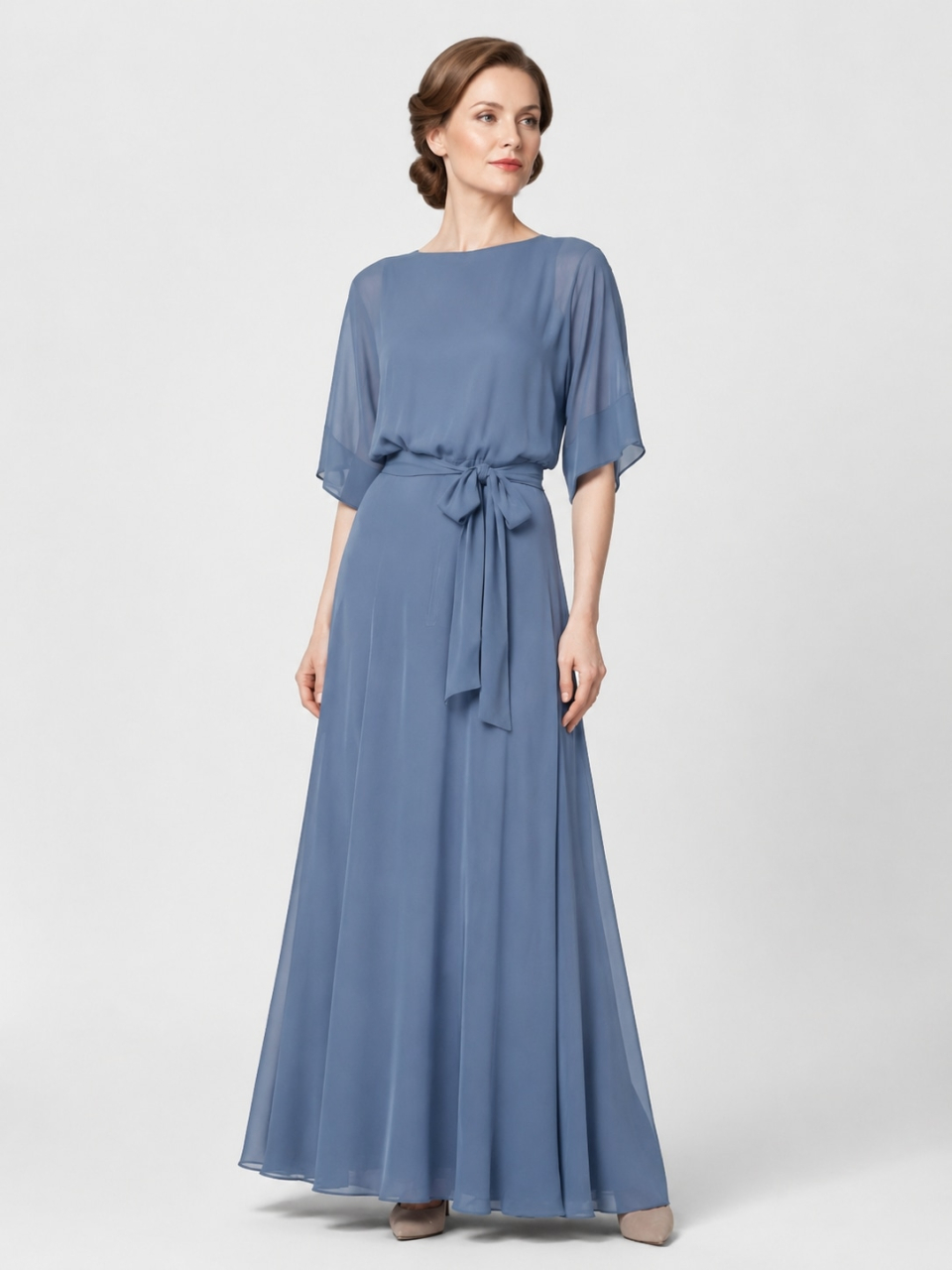 chiffon mother of the bride dress