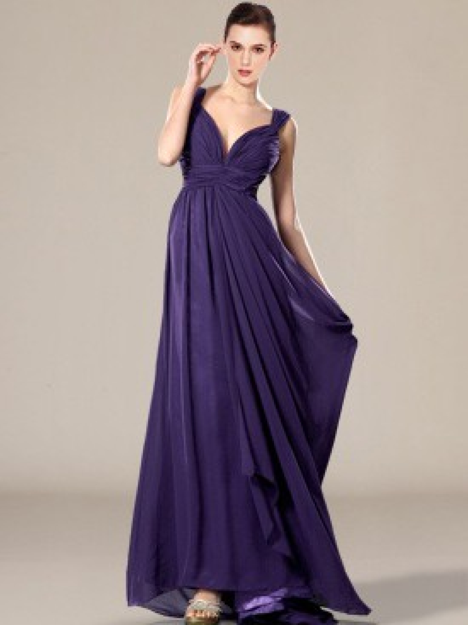Elegant Bridesmaid Dresses_Eggplant