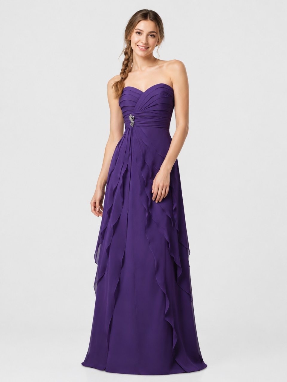 Modernes Robes de mariée_Eggplant