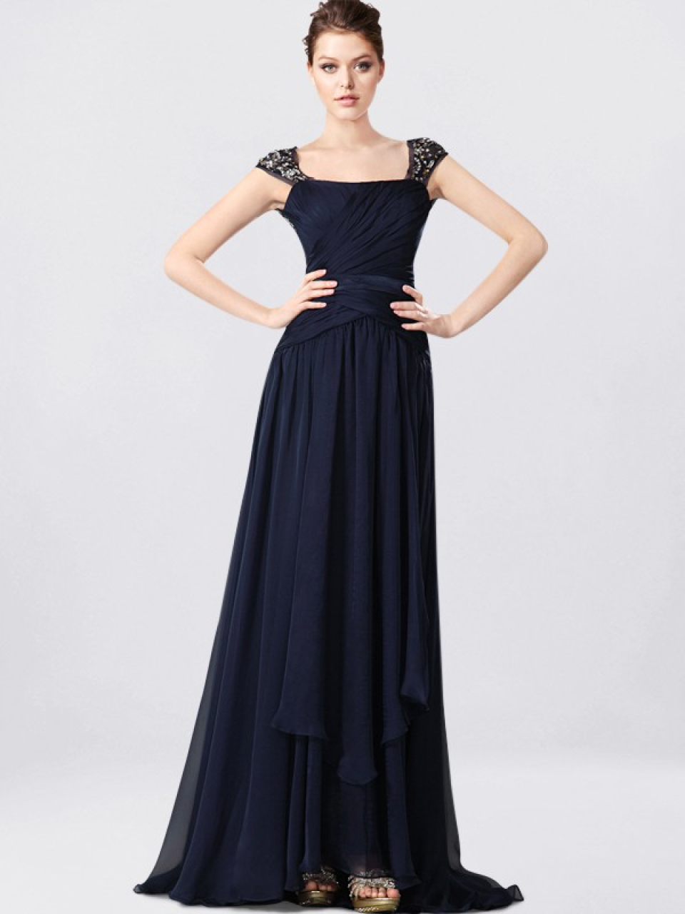 Elegant Mother of the Bride Dresses_Navy