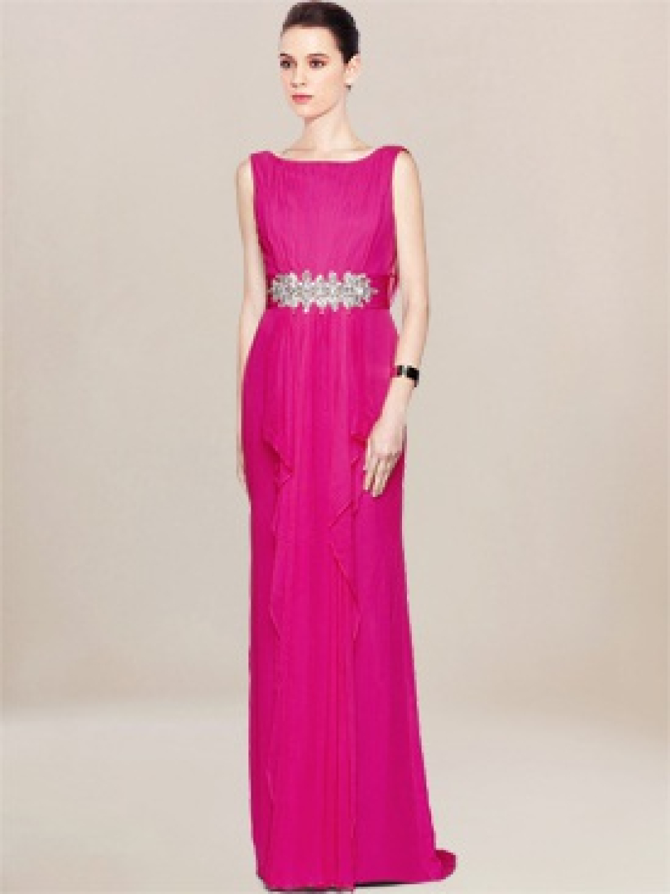 elegant prom dress_Fuchsia