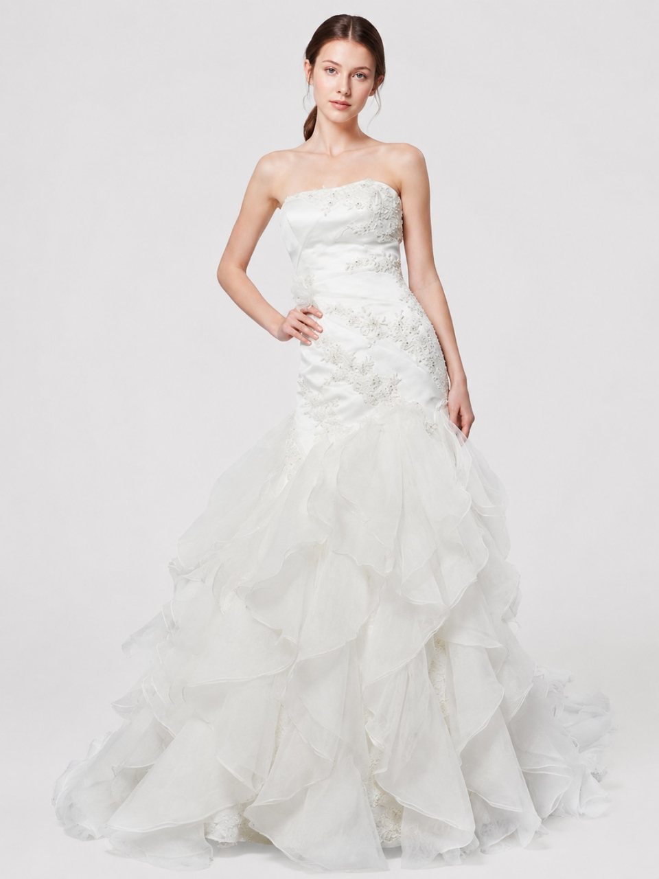 elegant strapless wedding dresses