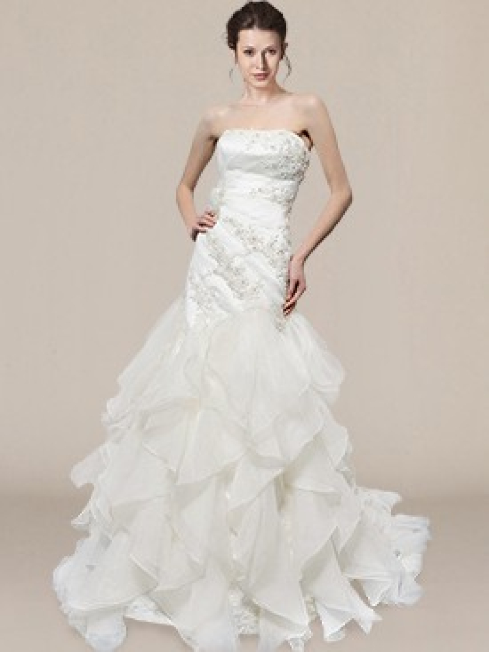 elegant strapless wedding dresses