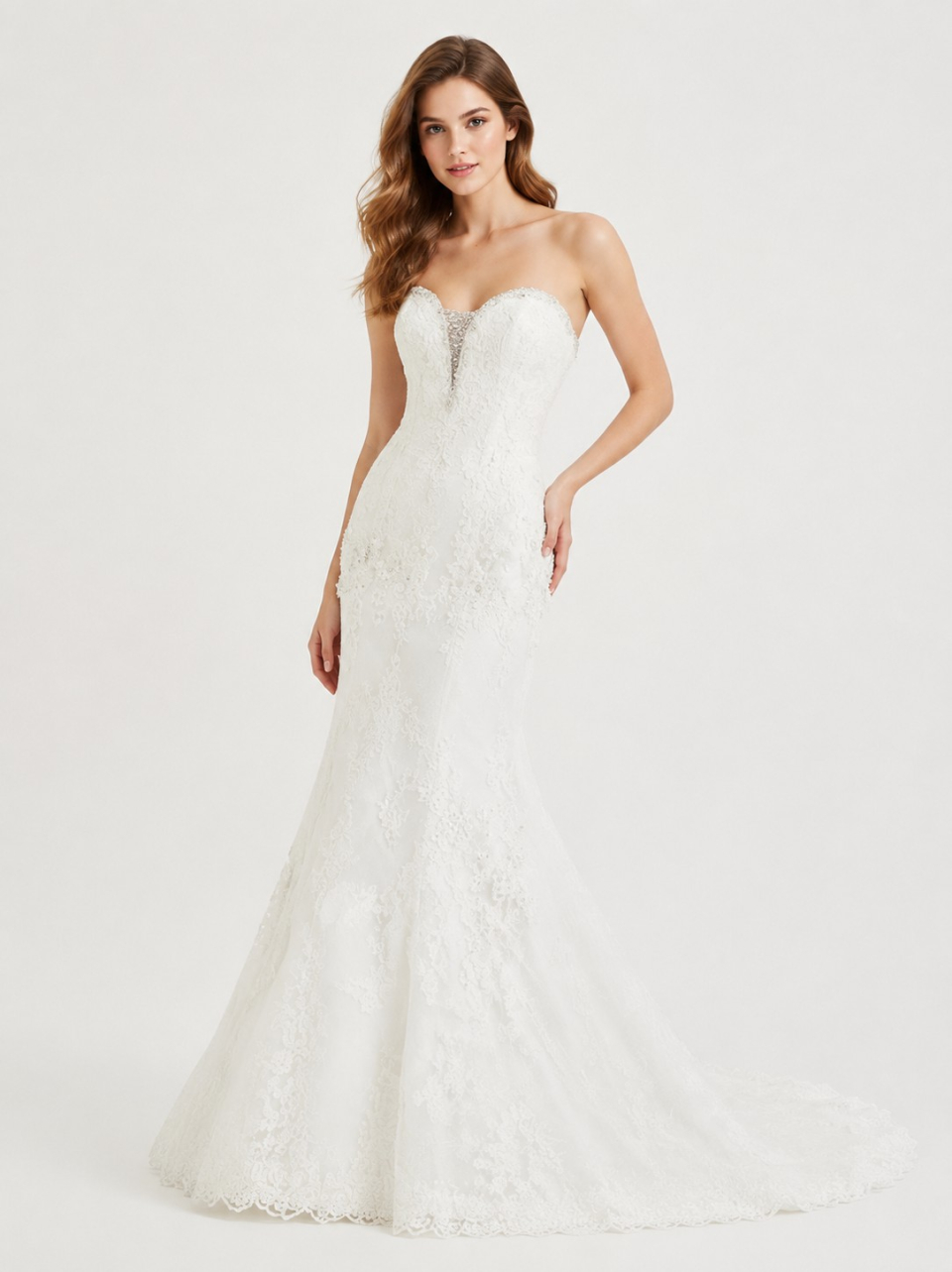 elegant strapless wedding dresses