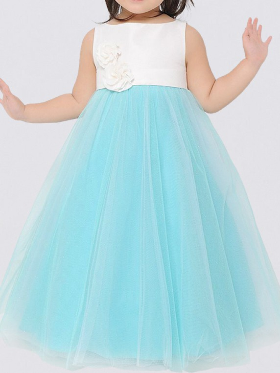 flower girl dresses online_Light Ivory/Pool