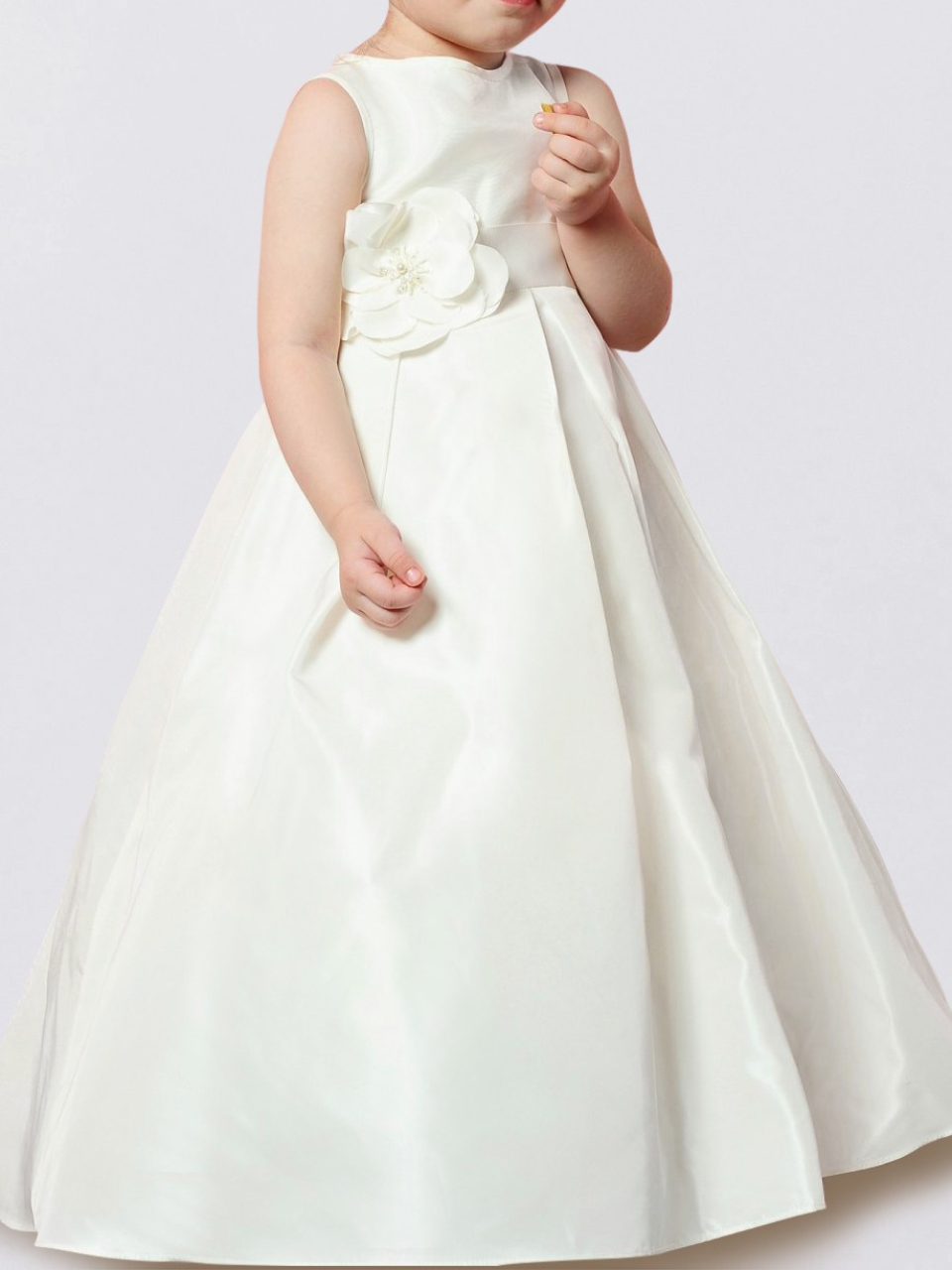 flower dresses for girls_Light Ivory