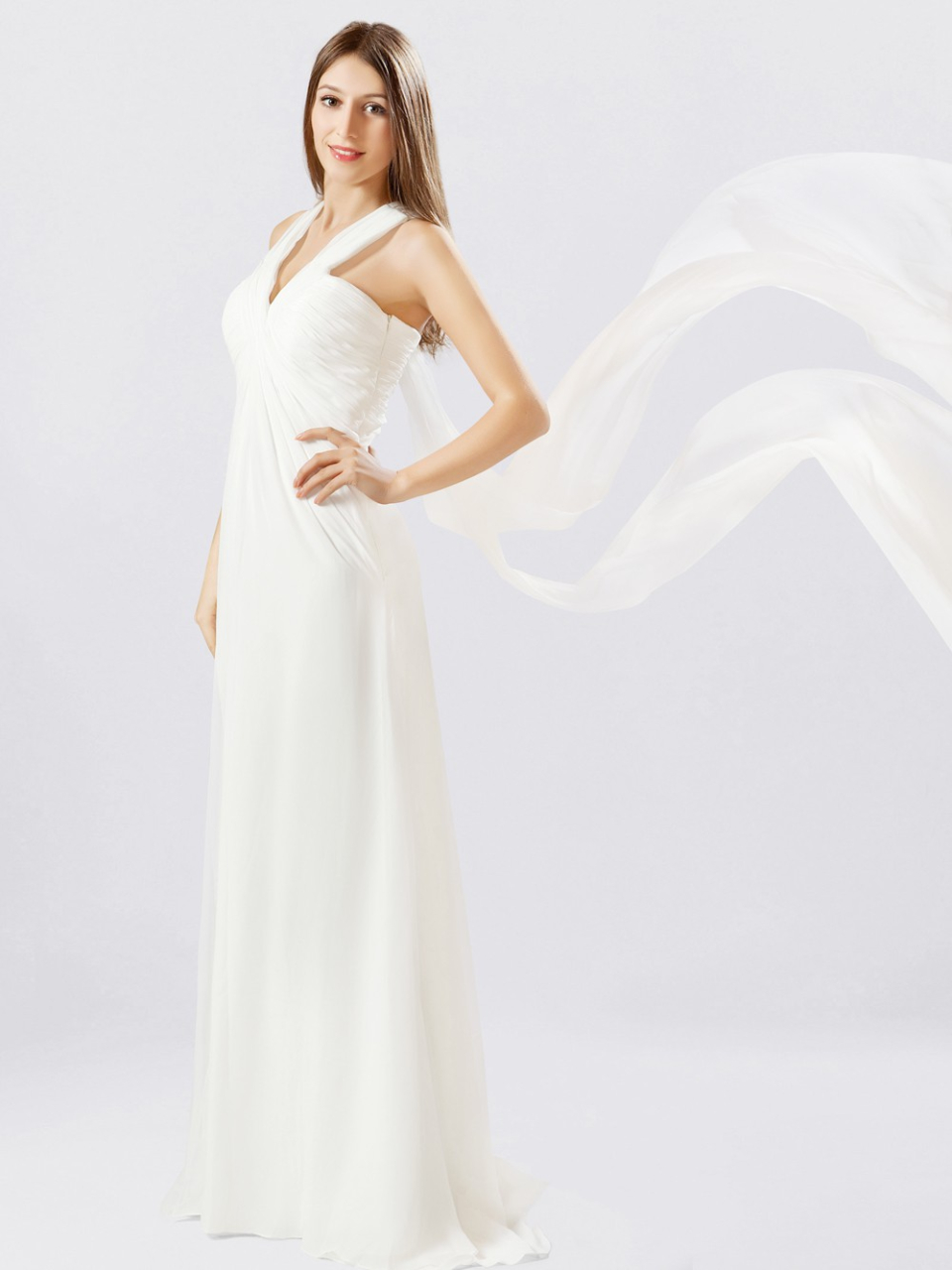 Flowing Wedding Dress