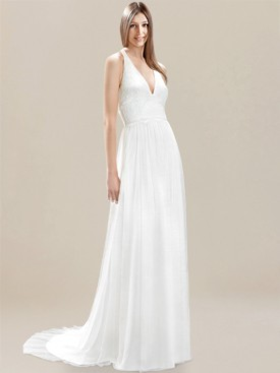 halter a-line wedding dress