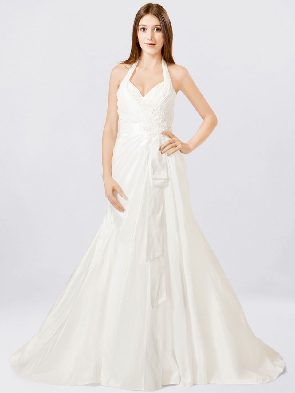 Halter Beach Wedding Dress