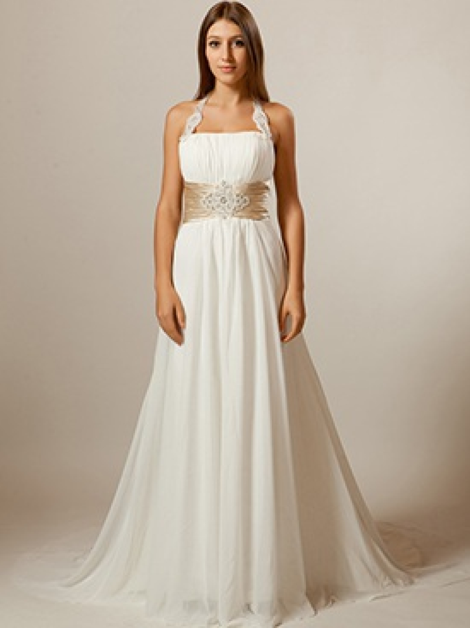 Halter Beach Wedding Dress