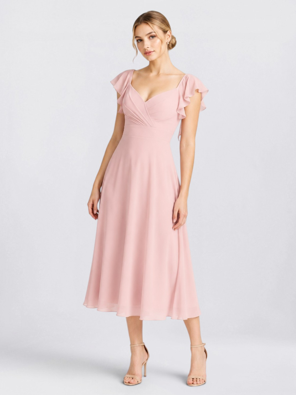chiffon bridesmaid dress