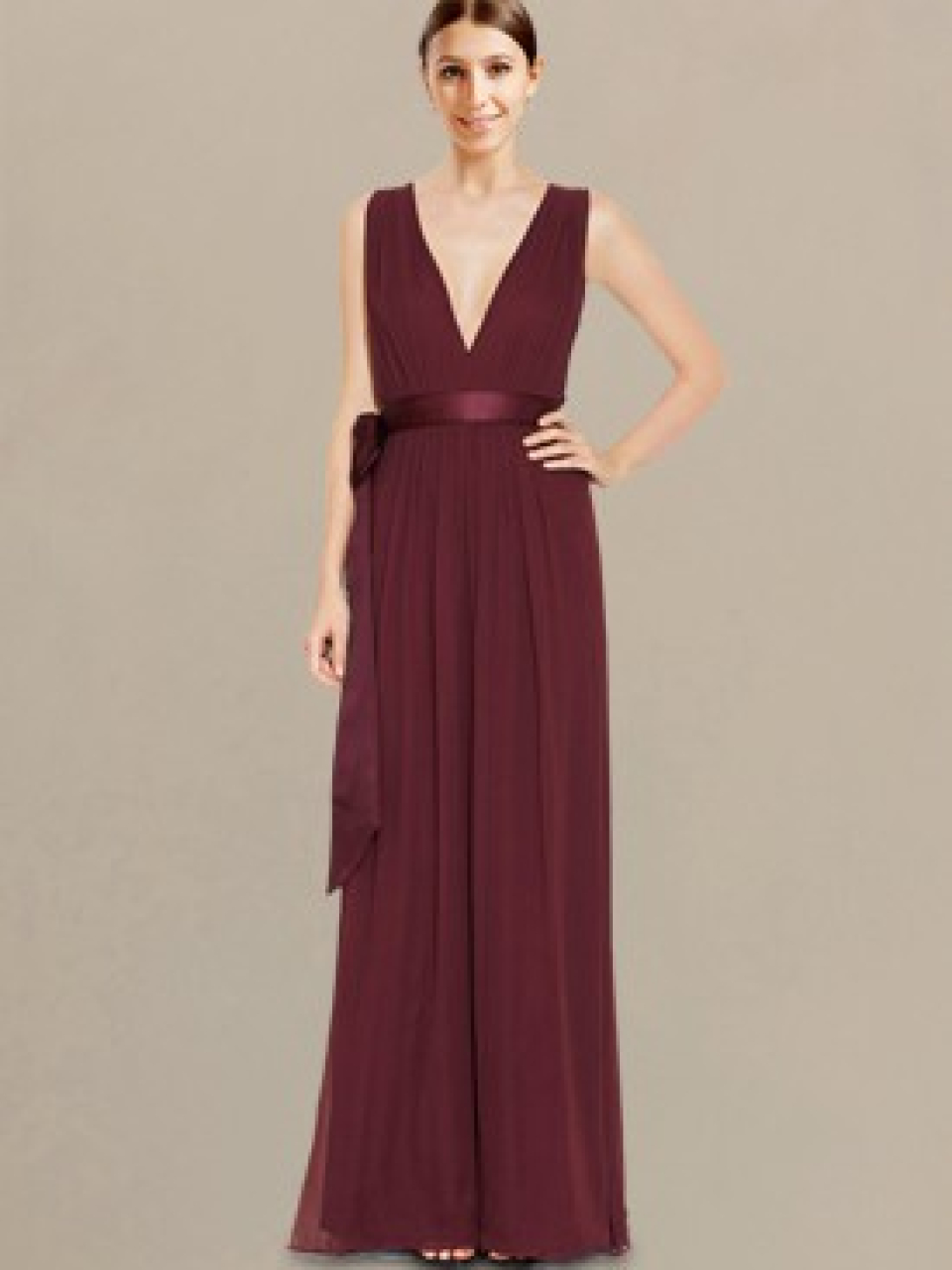 informelle Brautjungfer Kleid_Claret