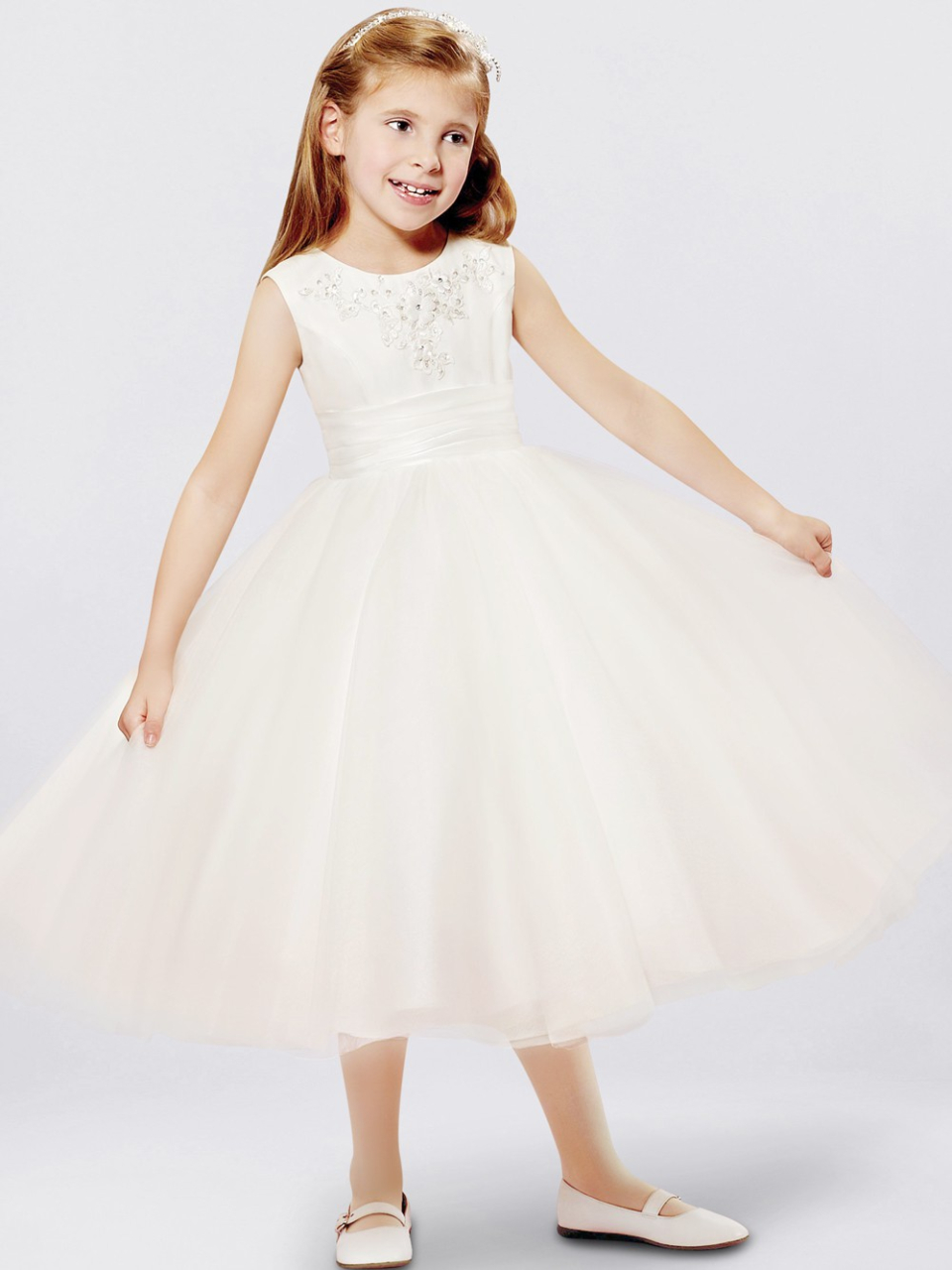 elfenbein blume mädchen kleid_light ivory