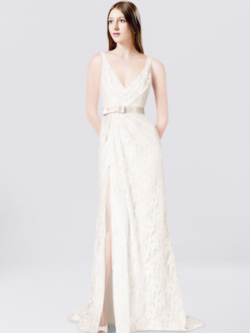 lace beach wedding gowns