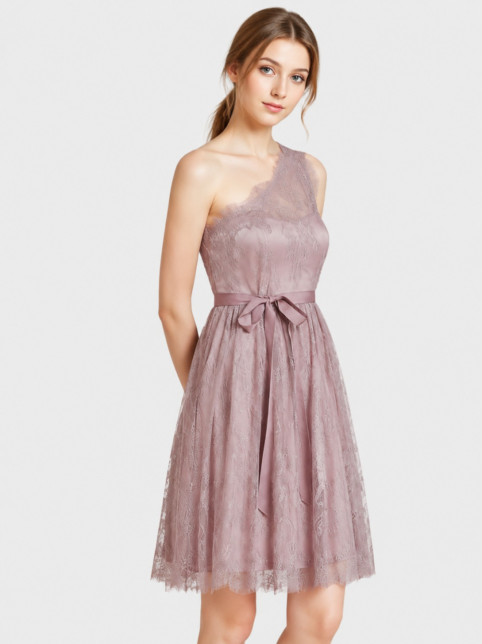 lace bridesmaid dresses_Raisin
