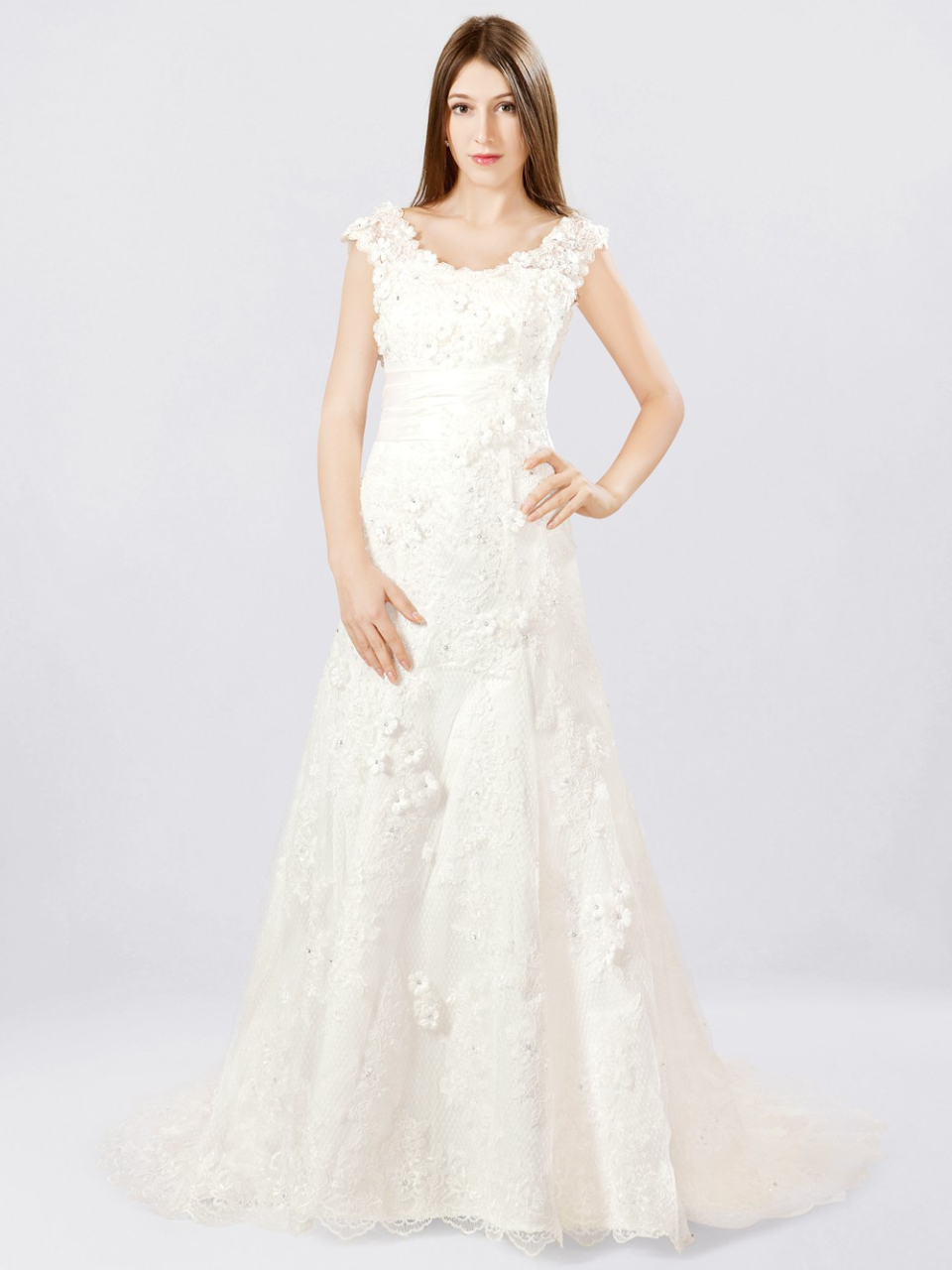 lace corset wedding dress