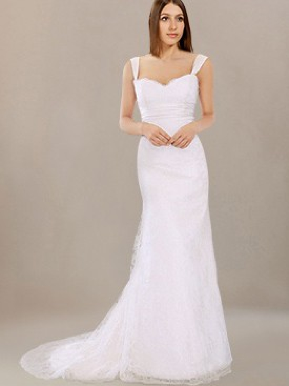 lace overlay wedding dress