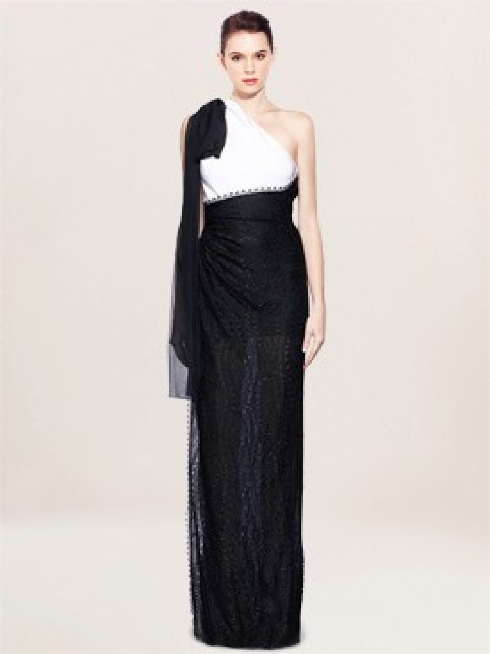 lace prom dress_Black