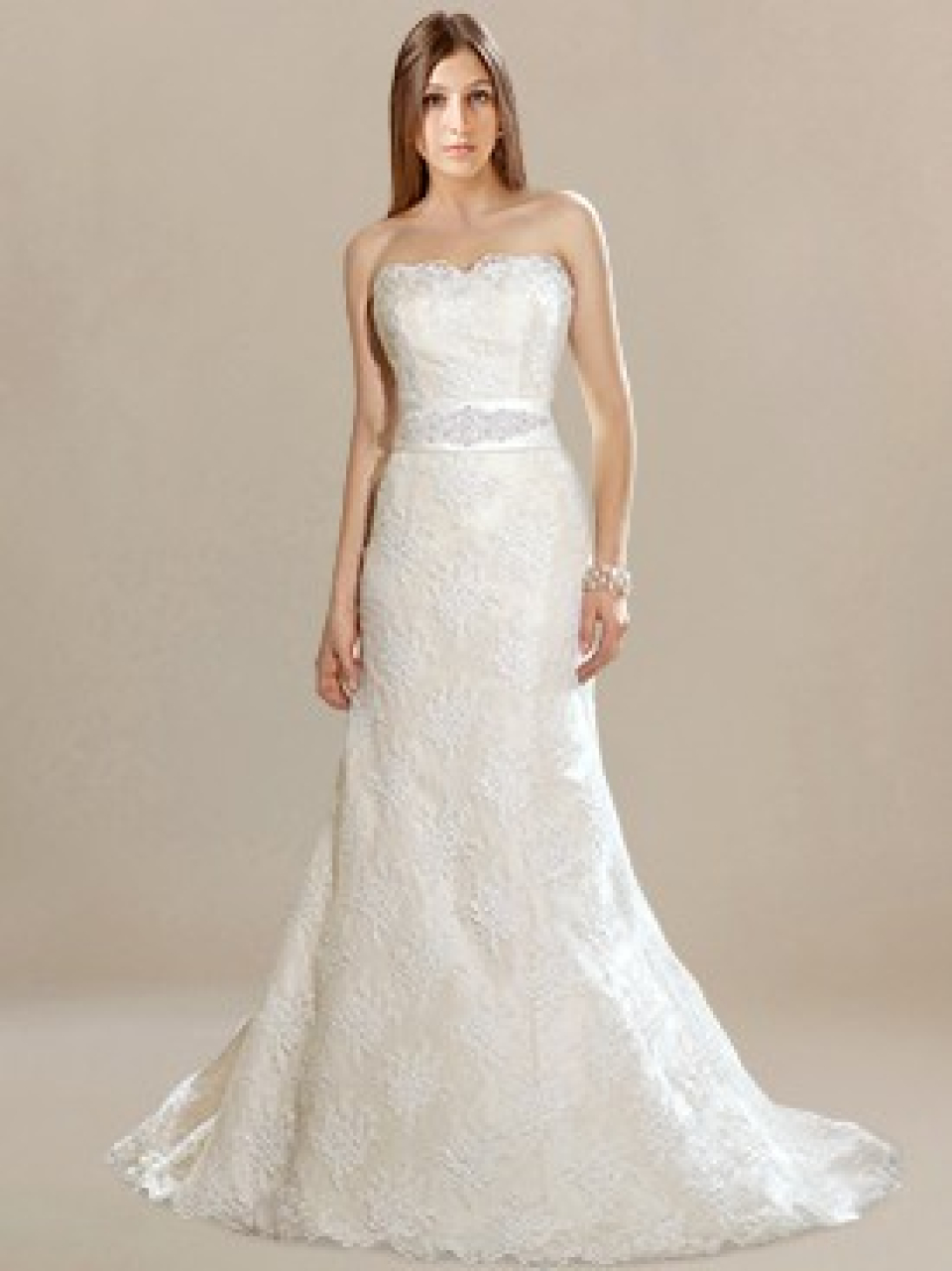 lace strapless wedding dresses