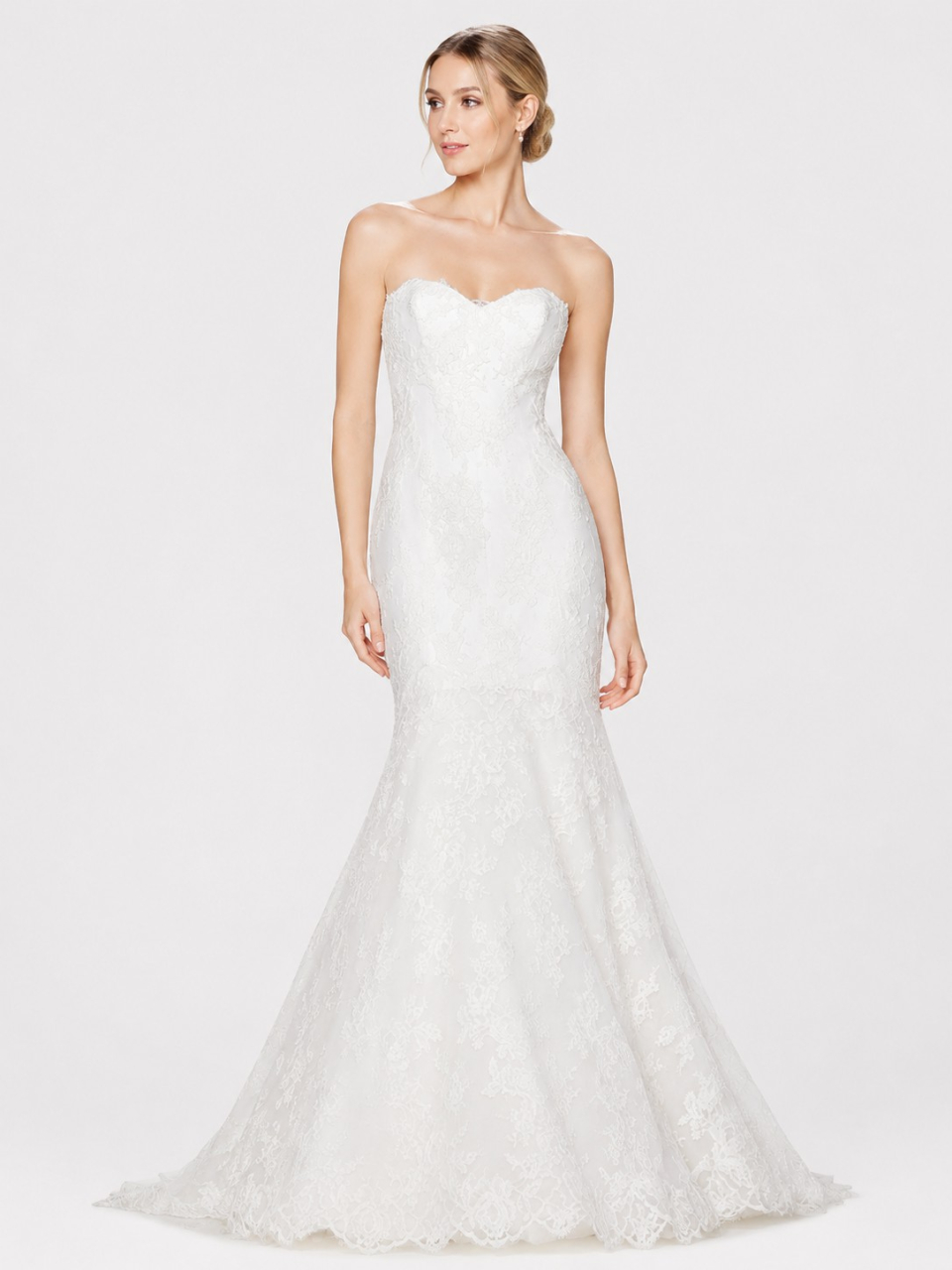 sweetheart mariée en dentelle