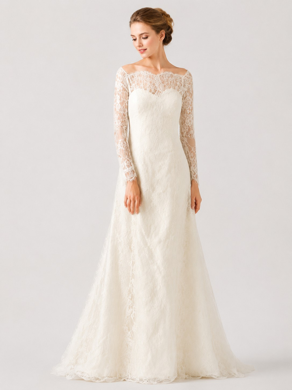 Spitze-Hochzeitskleid