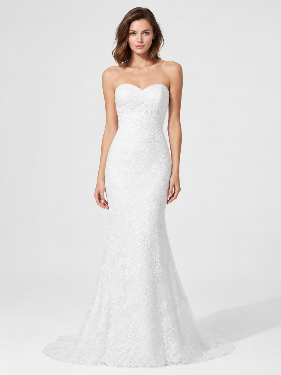sweetheart lace wedding dress