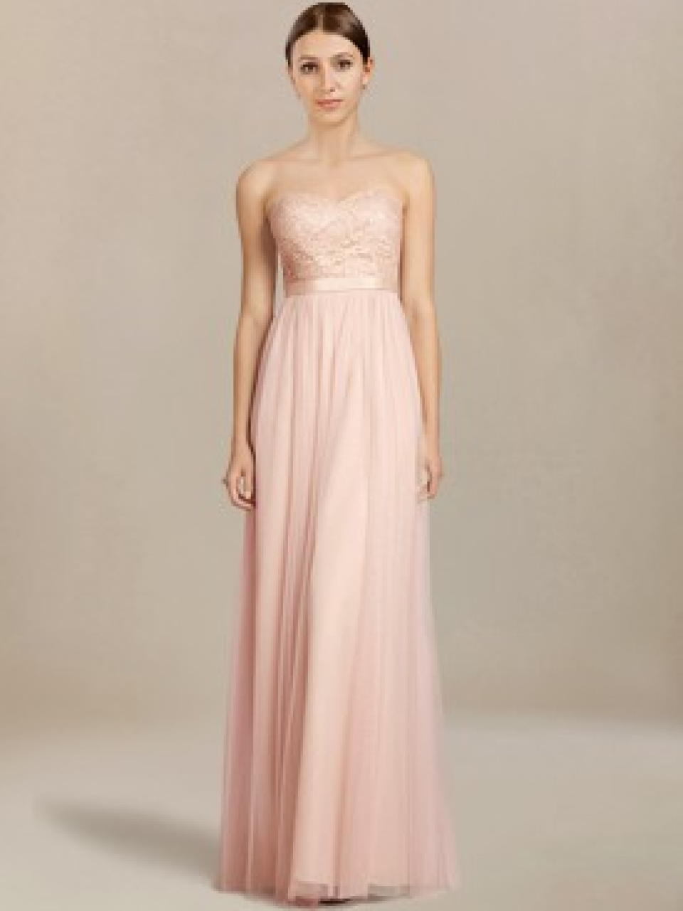 long bridesmaid dress_Blush