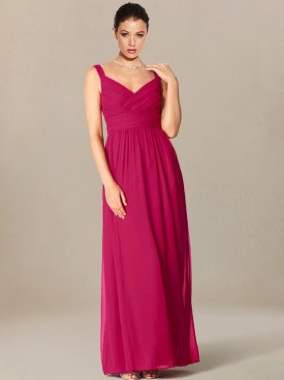 long bridesmaid dresses_Lipstick