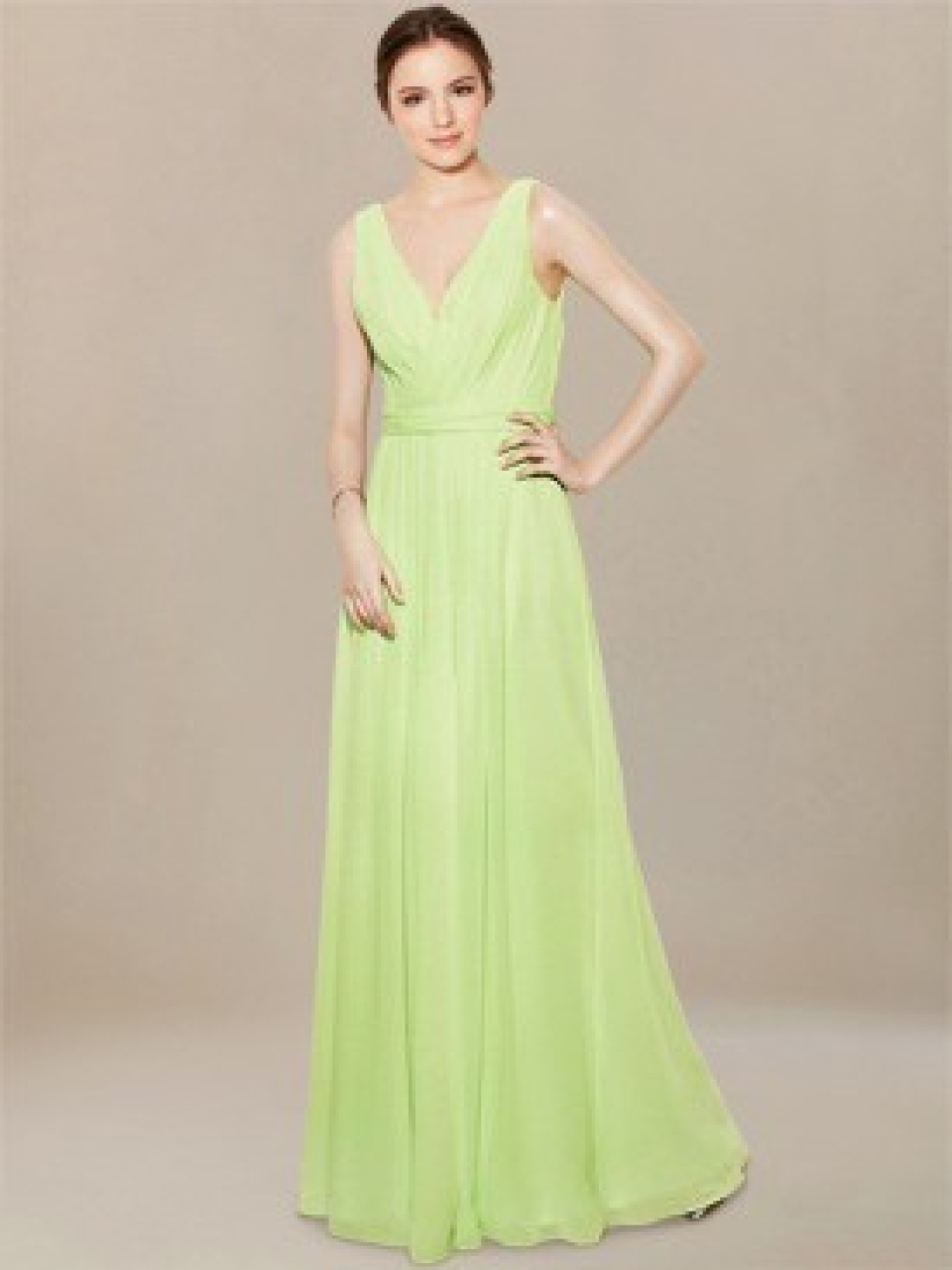 long bridesmaid dresses_Pistachio
