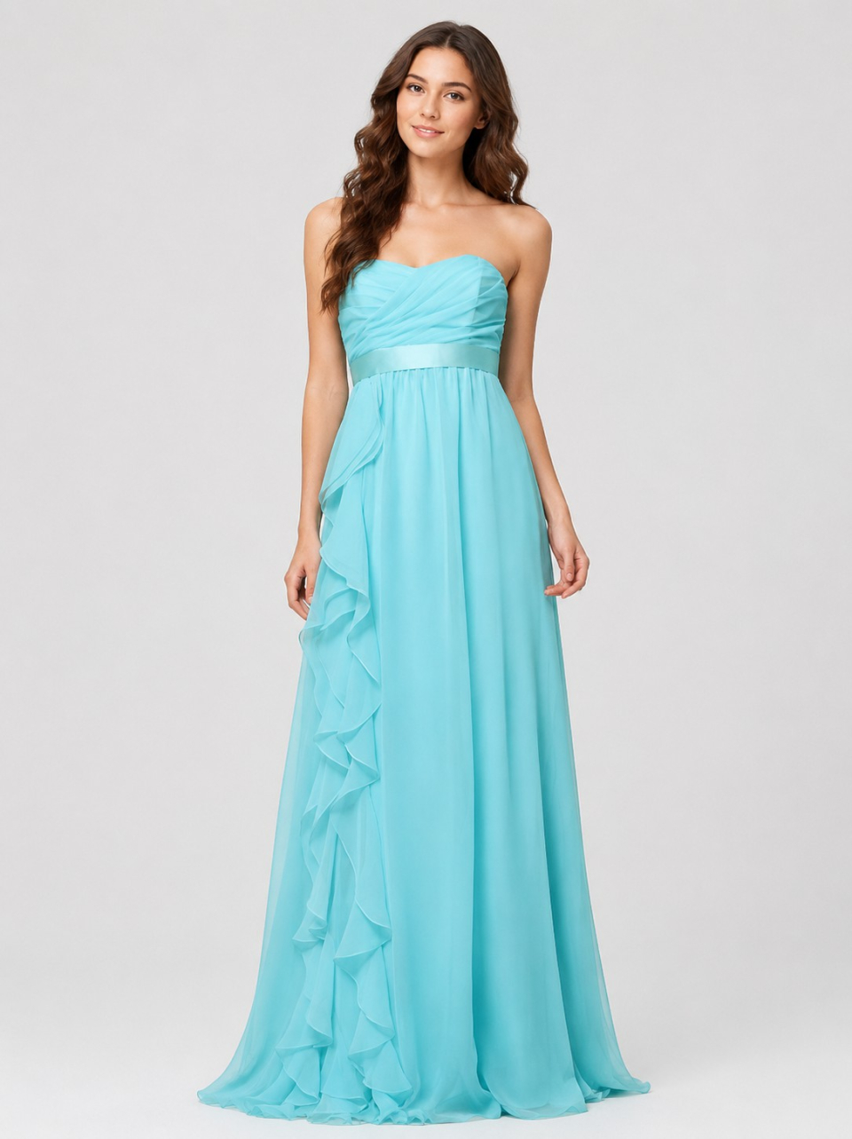 robes de demoiselle d'honneur longue_Pool