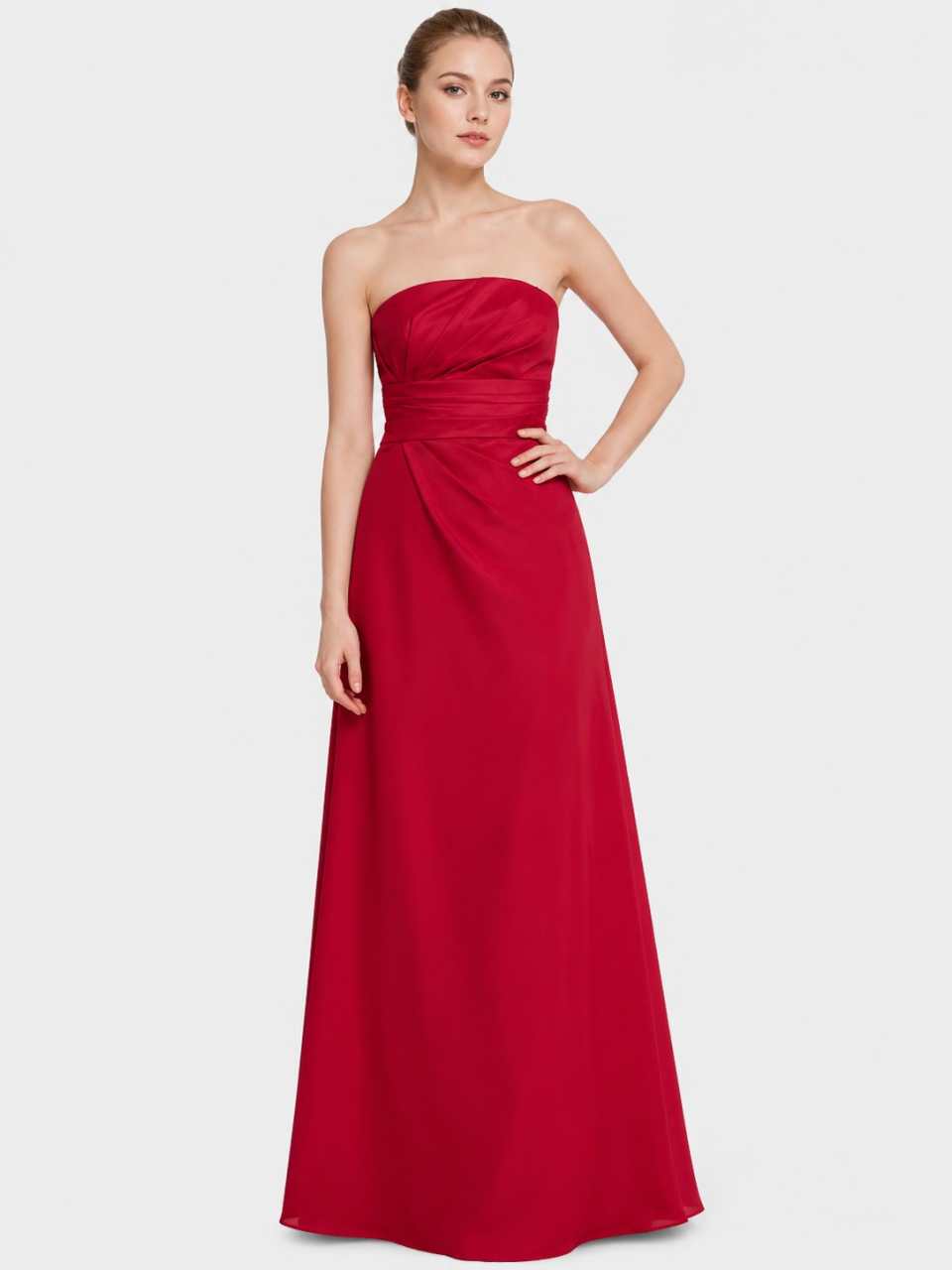 long bridesmaid dresses_Cherry