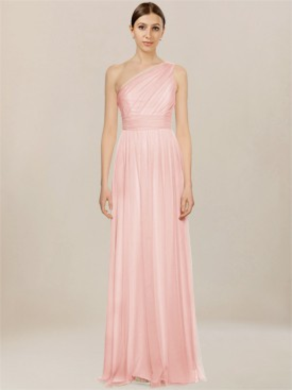 long bridesmaid dresses_Pink