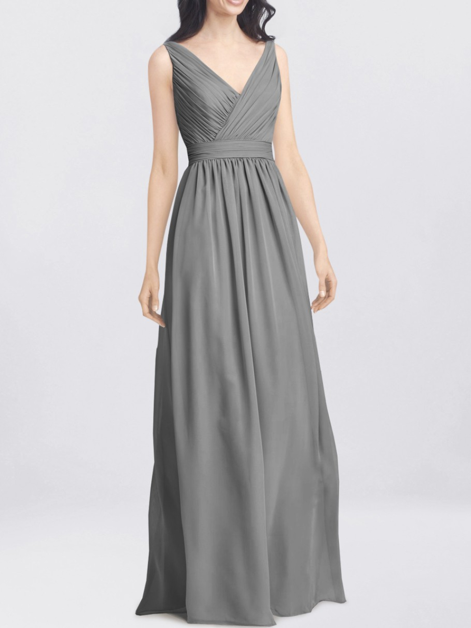 lange Brautjungfer Kleider_Charcoal