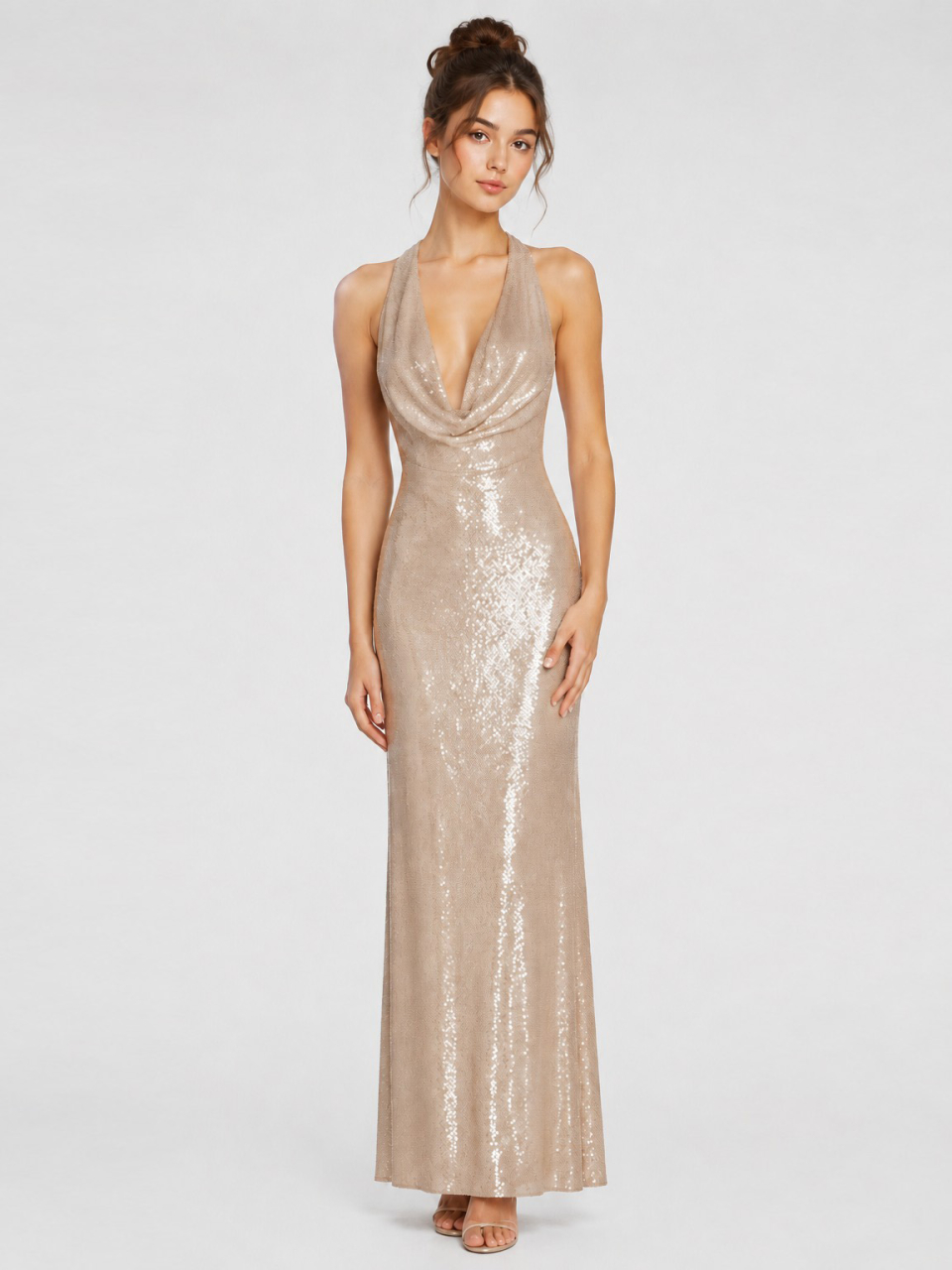 long prom dress_champagne