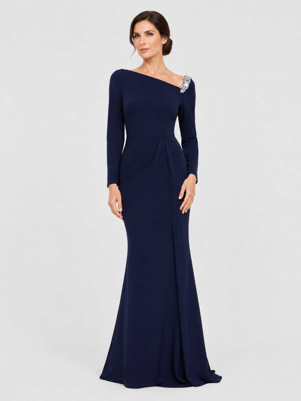 mother of the bride dress with long sleeves