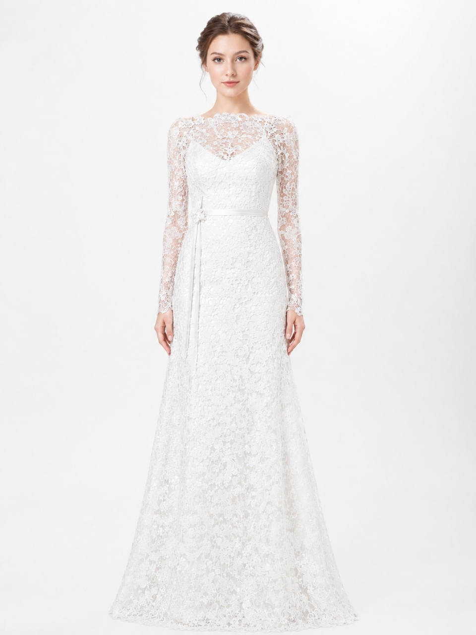 robe de mariée à manches longues