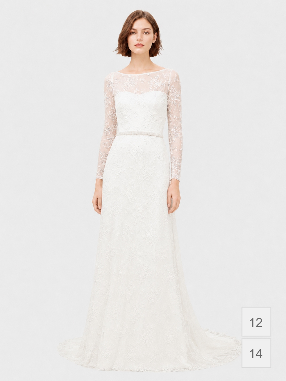 lace wedding dress_light ivory