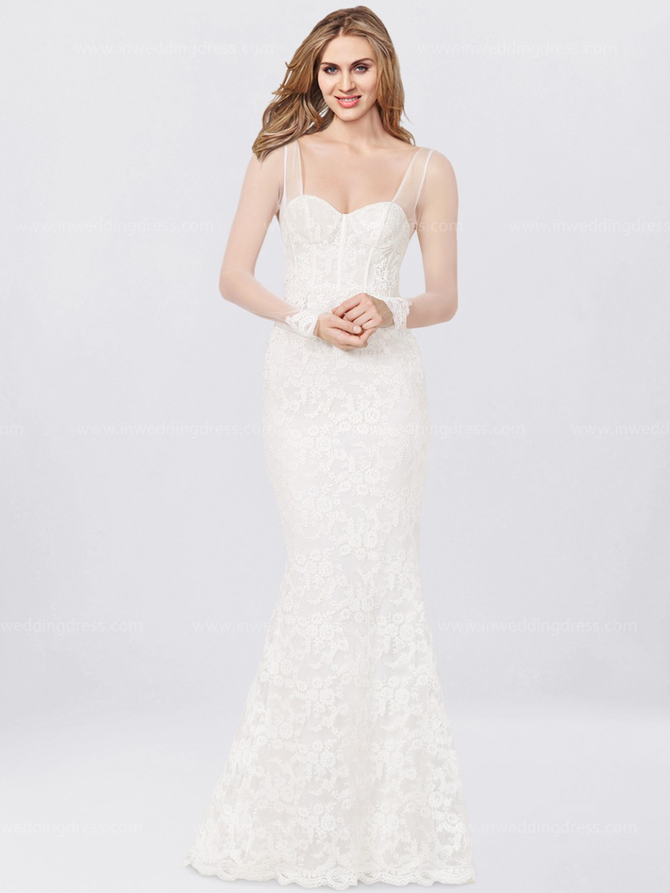 spitzenhochzeitskleid