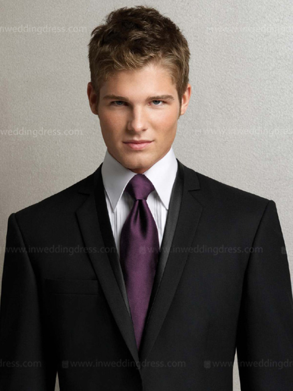 Men's Tuxedo Tie_Berry