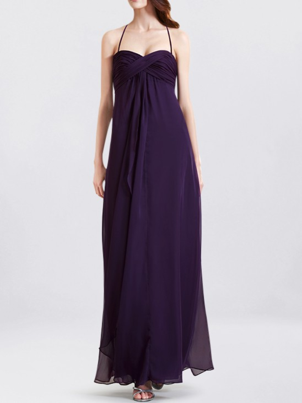 maternity bridesmaid dress_Grape