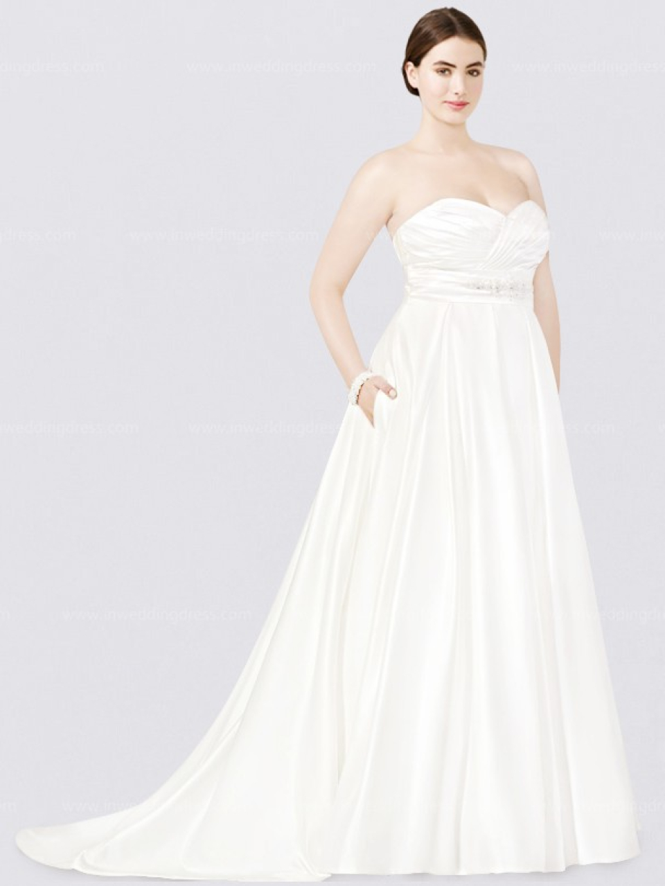Informal Plus Size Wedding Dress